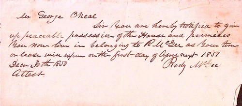 1850 eviction notice george - 1850,