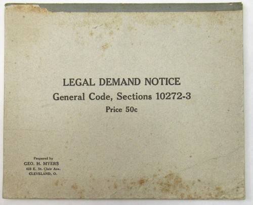 1910 legal demand notice - demand,