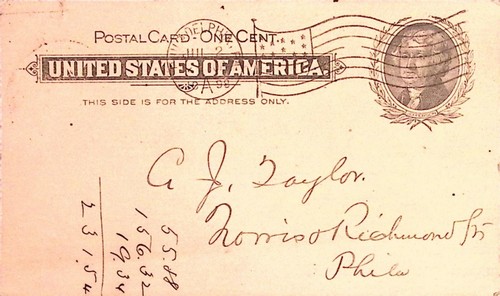1898 philadelphia postcard - philadelphia,