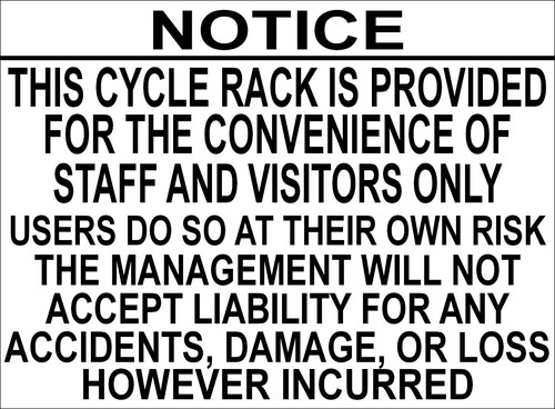 Cycle rack users - users, so