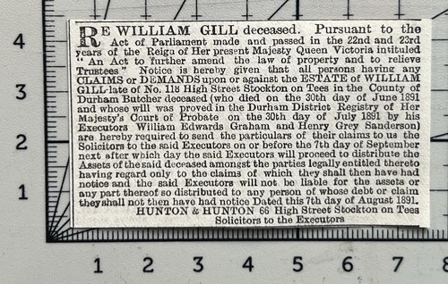 William gill stockton on - -,